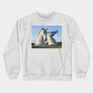 the Kelpies, Helix park, Falkirk Crewneck Sweatshirt